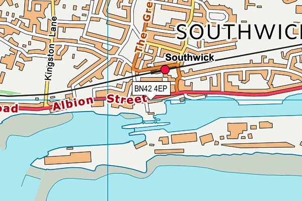 BN42 4EP map - OS VectorMap District (Ordnance Survey) BN42 4EP map - OS VectorMap District (Ordnance Survey)