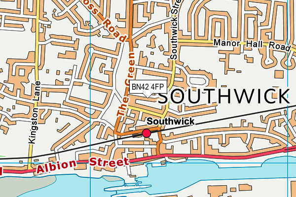 BN42 4FP map - OS VectorMap District (Ordnance Survey) BN42 4FP map - OS VectorMap District (Ordnance Survey)