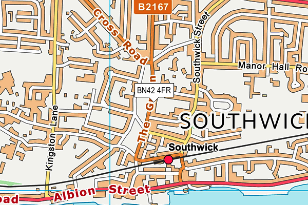 BN42 4FR map - OS VectorMap District (Ordnance Survey) BN42 4FR map - OS VectorMap District (Ordnance Survey)