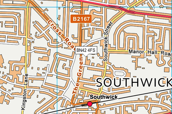 BN42 4FS map - OS VectorMap District (Ordnance Survey) BN42 4FS map - OS VectorMap District (Ordnance Survey)