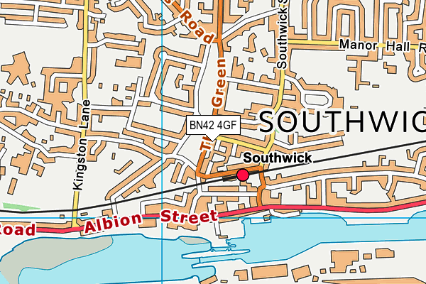 BN42 4GF map - OS VectorMap District (Ordnance Survey) BN42 4GF map - OS VectorMap District (Ordnance Survey)