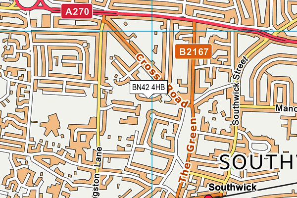 BN42 4HB map - OS VectorMap District (Ordnance Survey) BN42 4HB map - OS VectorMap District (Ordnance Survey)