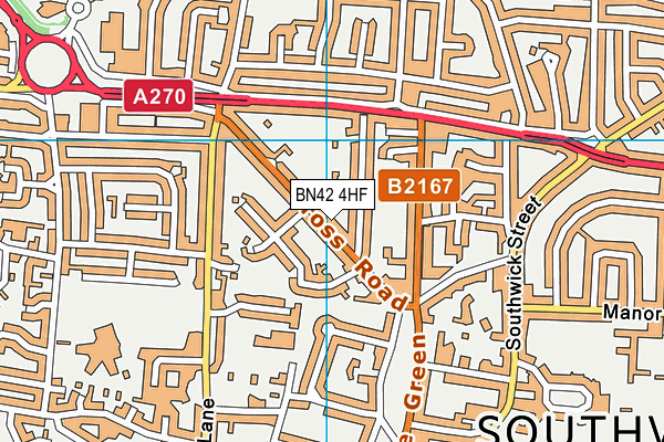 BN42 4HF map - OS VectorMap District (Ordnance Survey) BN42 4HF map - OS VectorMap District (Ordnance Survey)