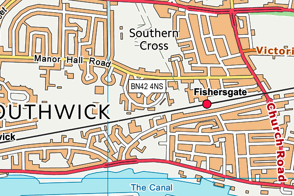 BN42 4NS map - OS VectorMap District (Ordnance Survey) BN42 4NS map - OS VectorMap District (Ordnance Survey)