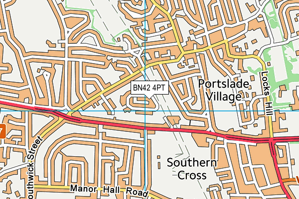 BN42 4PT map - OS VectorMap District (Ordnance Survey) BN42 4PT map - OS VectorMap District (Ordnance Survey)