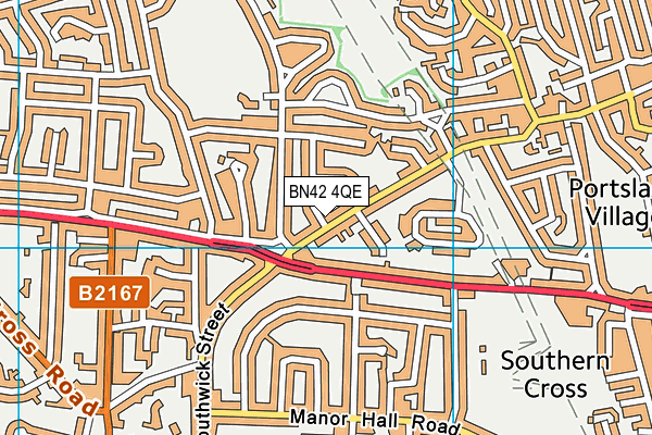 BN42 4QE map - OS VectorMap District (Ordnance Survey) BN42 4QE map - OS VectorMap District (Ordnance Survey)