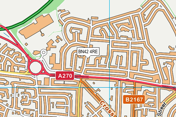 BN42 4RE map - OS VectorMap District (Ordnance Survey) BN42 4RE map - OS VectorMap District (Ordnance Survey)
