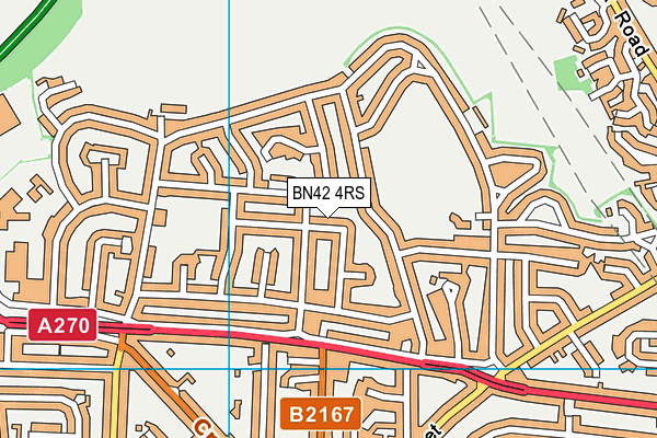 BN42 4RS map - OS VectorMap District (Ordnance Survey) BN42 4RS map - OS VectorMap District (Ordnance Survey)