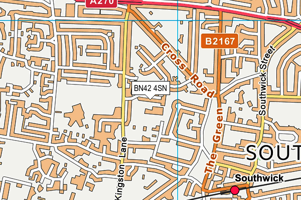 BN42 4SN map - OS VectorMap District (Ordnance Survey) BN42 4SN map - OS VectorMap District (Ordnance Survey)