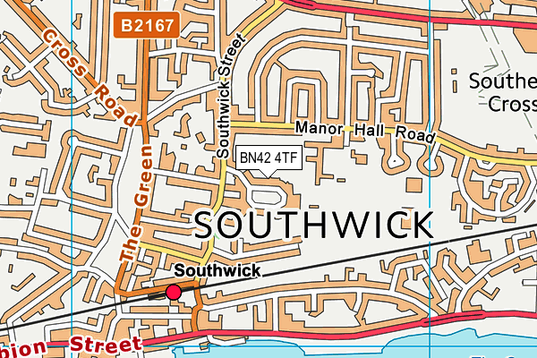 BN42 4TF map - OS VectorMap District (Ordnance Survey) BN42 4TF map - OS VectorMap District (Ordnance Survey)