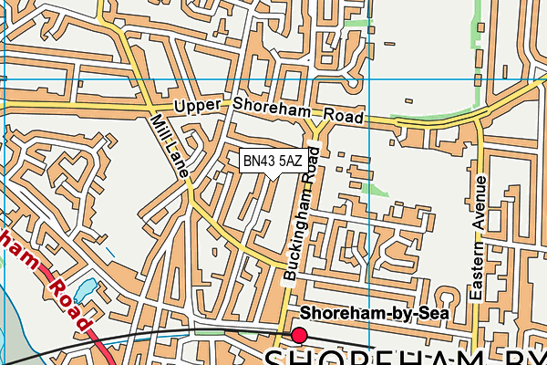 BN43 5AZ map - OS VectorMap District (Ordnance Survey) BN43 5AZ map - OS VectorMap District (Ordnance Survey)