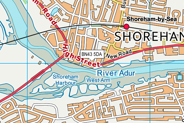 BN43 5DA map - OS VectorMap District (Ordnance Survey) BN43 5DA map - OS VectorMap District (Ordnance Survey)