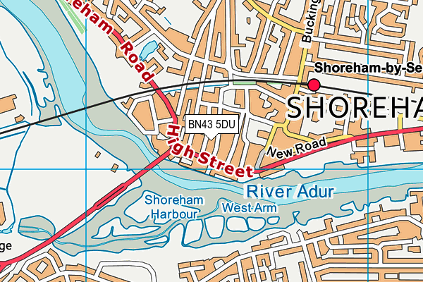 BN43 5DU map - OS VectorMap District (Ordnance Survey) BN43 5DU map - OS VectorMap District (Ordnance Survey)