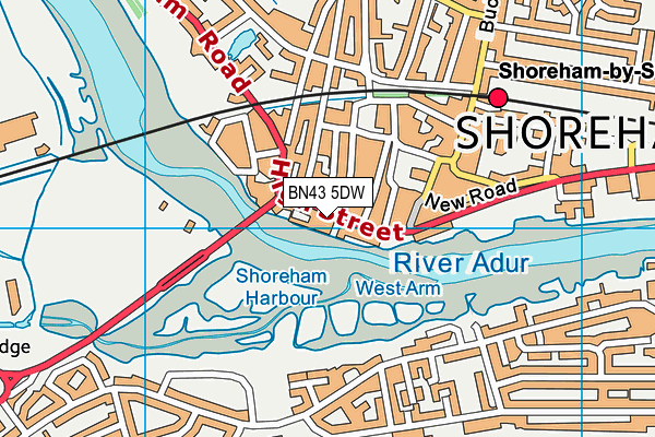 BN43 5DW map - OS VectorMap District (Ordnance Survey) BN43 5DW map - OS VectorMap District (Ordnance Survey)