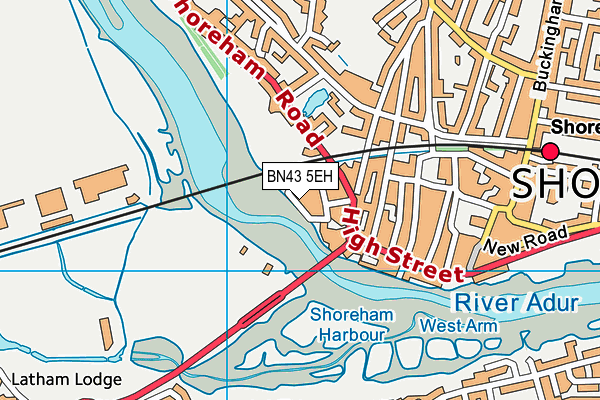 BN43 5EH map - OS VectorMap District (Ordnance Survey) BN43 5EH map - OS VectorMap District (Ordnance Survey)