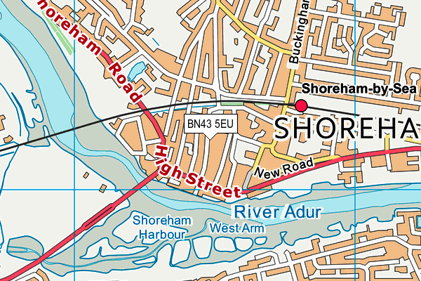 BN43 5EU map - OS VectorMap District (Ordnance Survey) BN43 5EU map - OS VectorMap District (Ordnance Survey)