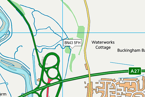 BN43 5FH map - OS VectorMap District (Ordnance Survey) BN43 5FH map - OS VectorMap District (Ordnance Survey)