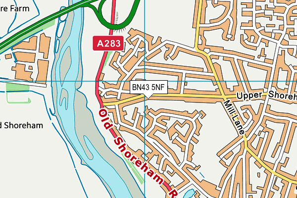 BN43 5NF map - OS VectorMap District (Ordnance Survey) BN43 5NF map - OS VectorMap District (Ordnance Survey)