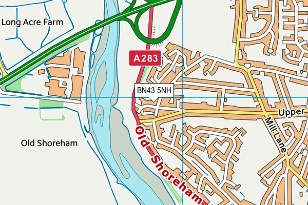 BN43 5NH map - OS VectorMap District (Ordnance Survey) BN43 5NH map - OS VectorMap District (Ordnance Survey)