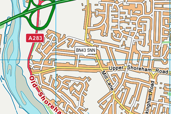 BN43 5NN map - OS VectorMap District (Ordnance Survey)