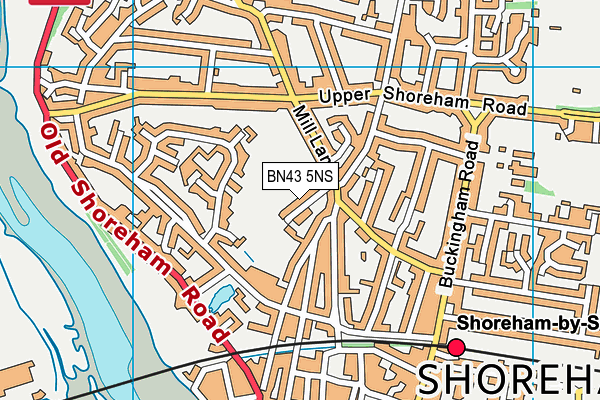BN43 5NS map - OS VectorMap District (Ordnance Survey) BN43 5NS map - OS VectorMap District (Ordnance Survey)