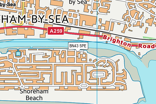 BN43 5PE map - OS VectorMap District (Ordnance Survey) BN43 5PE map - OS VectorMap District (Ordnance Survey)