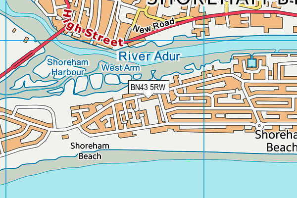 BN43 5RW map - OS VectorMap District (Ordnance Survey) BN43 5RW map - OS VectorMap District (Ordnance Survey)
