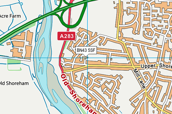 BN43 5SF map - OS VectorMap District (Ordnance Survey) BN43 5SF map - OS VectorMap District (Ordnance Survey)