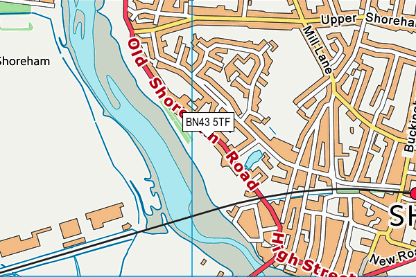 BN43 5TF map - OS VectorMap District (Ordnance Survey) BN43 5TF map - OS VectorMap District (Ordnance Survey)