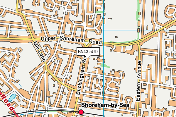 BN43 5UD map - OS VectorMap District (Ordnance Survey) BN43 5UD map - OS VectorMap District (Ordnance Survey)