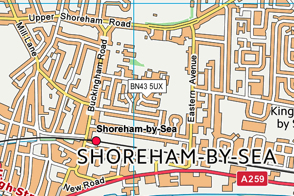 BN43 5UX map - OS VectorMap District (Ordnance Survey) BN43 5UX map - OS VectorMap District (Ordnance Survey)