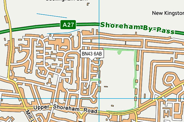 BN43 6AB map - OS VectorMap District (Ordnance Survey) BN43 6AB map - OS VectorMap District (Ordnance Survey)