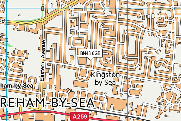 BN43 6GB map - OS VectorMap District (Ordnance Survey) BN43 6GB map - OS VectorMap District (Ordnance Survey)