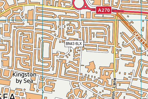 BN43 6LX map - OS VectorMap District (Ordnance Survey) BN43 6LX map - OS VectorMap District (Ordnance Survey)