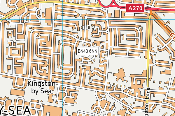 BN43 6NN map - OS VectorMap District (Ordnance Survey)