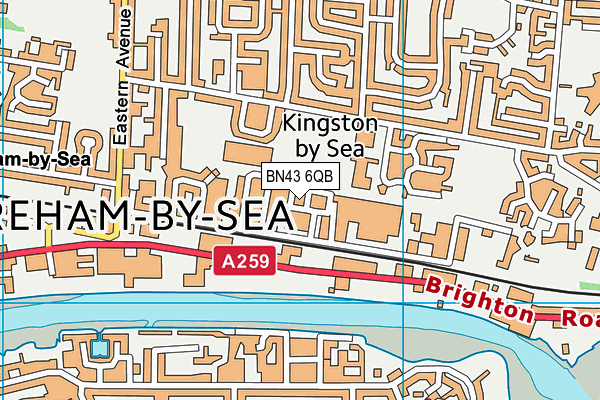 BN43 6QB map - OS VectorMap District (Ordnance Survey) BN43 6QB map - OS VectorMap District (Ordnance Survey)