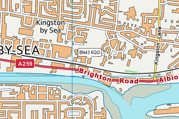 BN43 6QG map - OS VectorMap District (Ordnance Survey) BN43 6QG map - OS VectorMap District (Ordnance Survey)