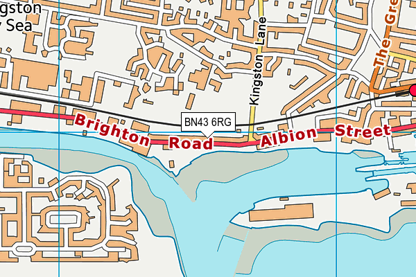BN43 6RG map - OS VectorMap District (Ordnance Survey)