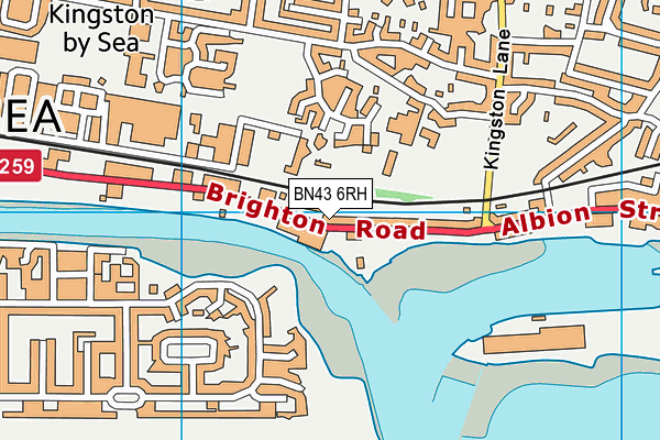 BN43 6RH map - OS VectorMap District (Ordnance Survey)