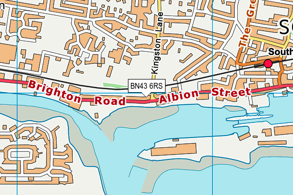 BN43 6RS map - OS VectorMap District (Ordnance Survey)