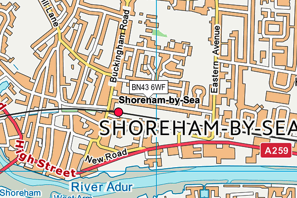 BN43 6WF map - OS VectorMap District (Ordnance Survey) BN43 6WF map - OS VectorMap District (Ordnance Survey)