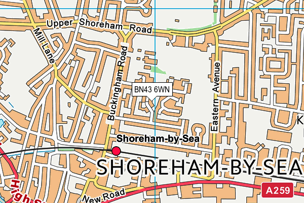 BN43 6WN map - OS VectorMap District (Ordnance Survey) BN43 6WN map - OS VectorMap District (Ordnance Survey)
