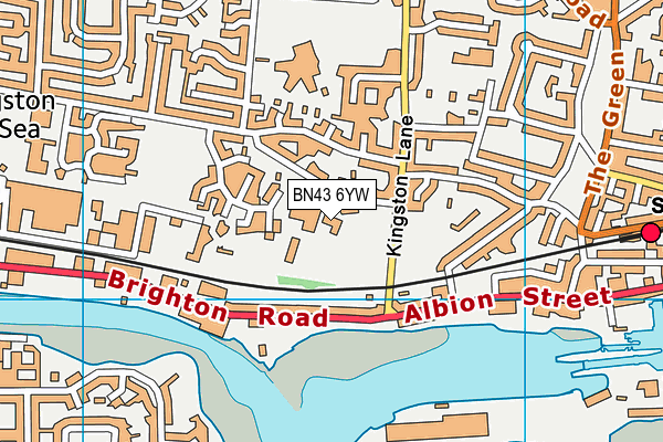BN43 6YW map - OS VectorMap District (Ordnance Survey) BN43 6YW map - OS VectorMap District (Ordnance Survey)
