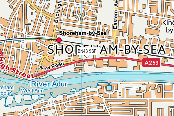 BN43 9SF map - OS VectorMap District (Ordnance Survey) BN43 9SF map - OS VectorMap District (Ordnance Survey)