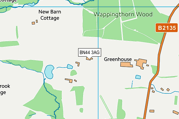 BN44 3AG map - OS VectorMap District (Ordnance Survey) BN44 3AG map - OS VectorMap District (Ordnance Survey)