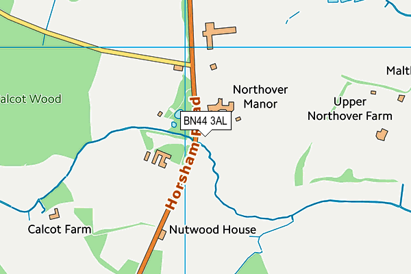 BN44 3AL map - OS VectorMap District (Ordnance Survey) BN44 3AL map - OS VectorMap District (Ordnance Survey)