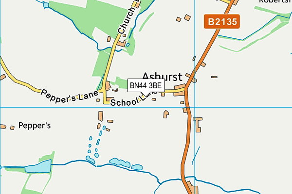 BN44 3BE map - OS VectorMap District (Ordnance Survey) BN44 3BE map - OS VectorMap District (Ordnance Survey)