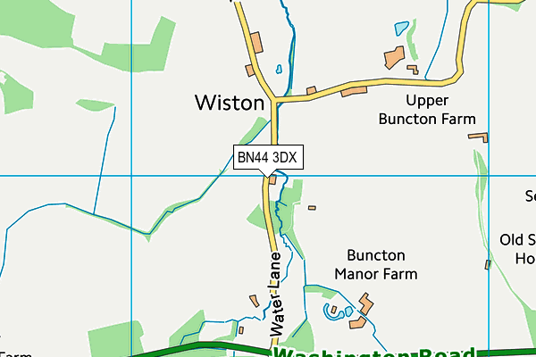 BN44 3DX map - OS VectorMap District (Ordnance Survey) BN44 3DX map - OS VectorMap District (Ordnance Survey)