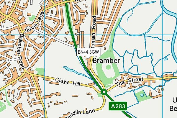 BN44 3GW map - OS VectorMap District (Ordnance Survey) BN44 3GW map - OS VectorMap District (Ordnance Survey)