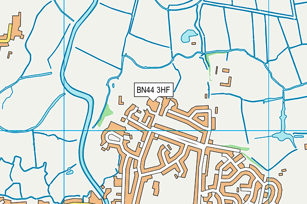 BN44 3HF map - OS VectorMap District (Ordnance Survey) BN44 3HF map - OS VectorMap District (Ordnance Survey)